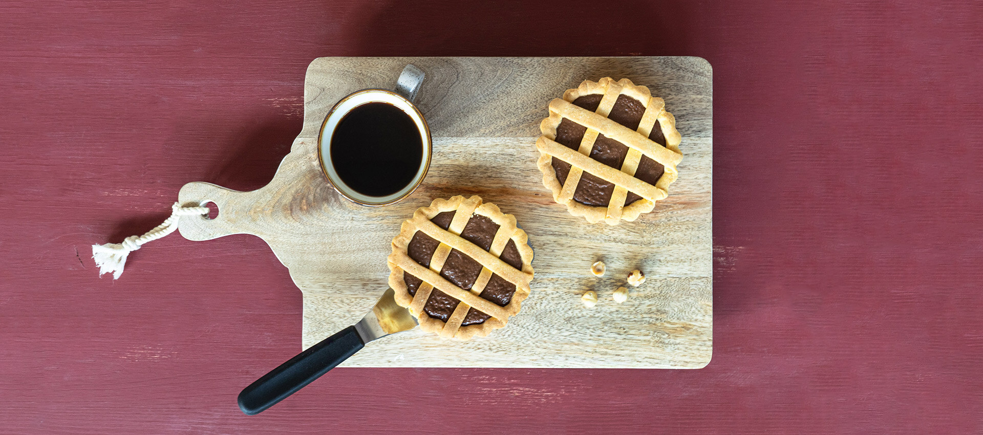 Crostatine alla crema nocciole