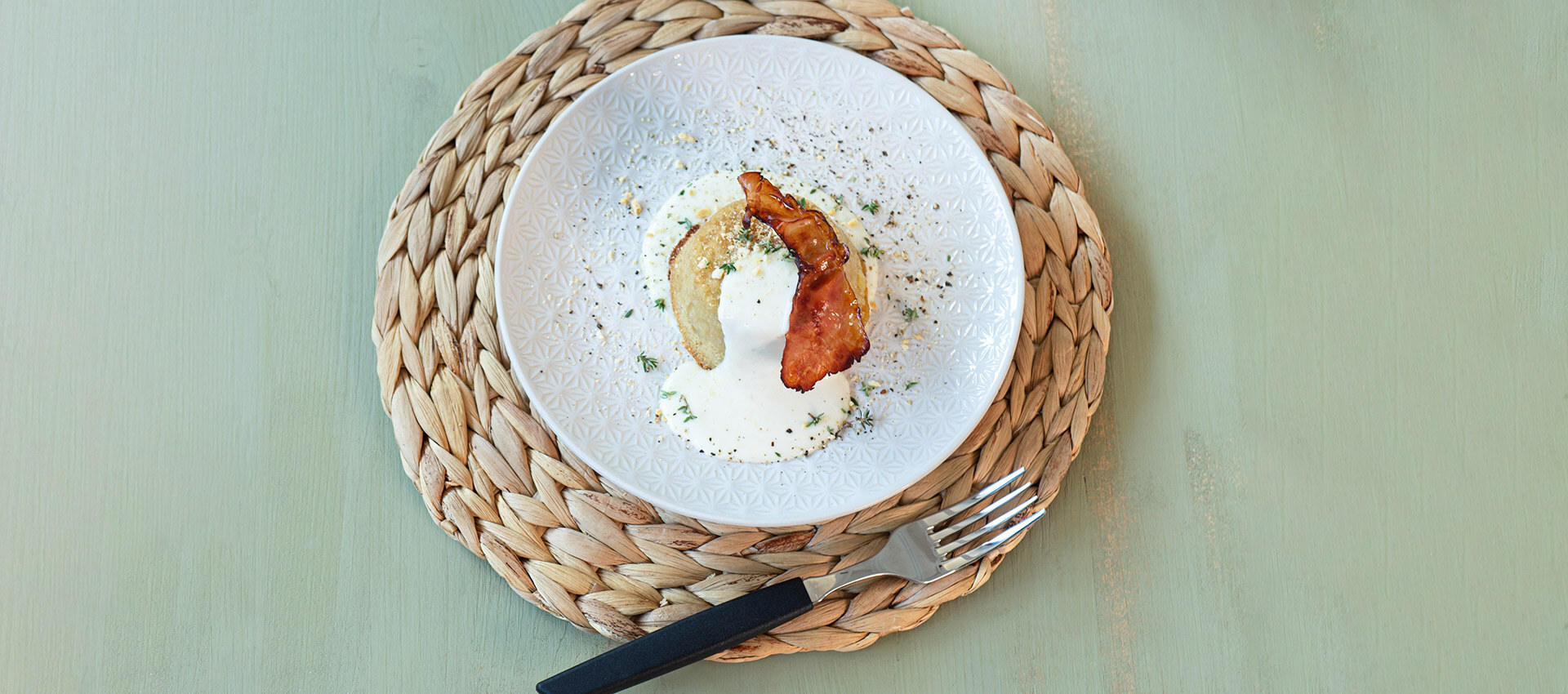 Tortini di patate filanti con fonduta